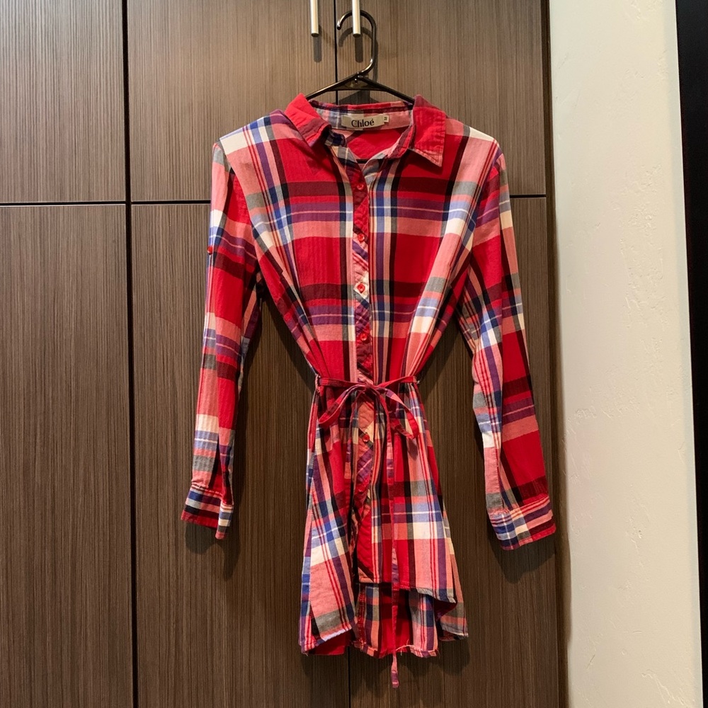 Chloe long flannel shirt (potential dress)